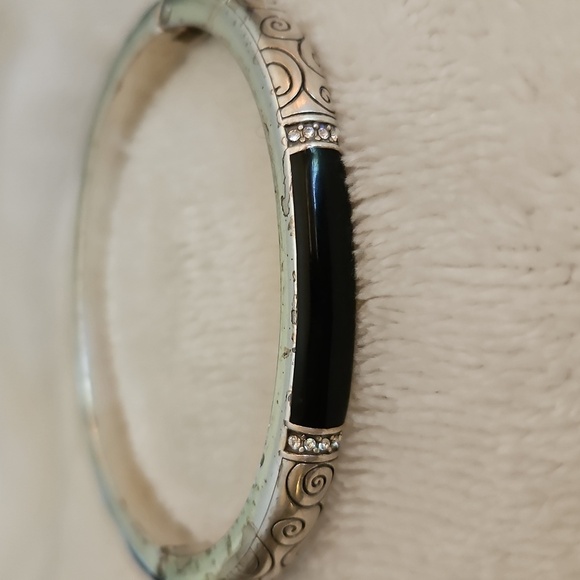 BRIGHTON Wiltern Two-tone Scroll Magnetic Clamper Bangle Bracelet - Picture 3 of 11